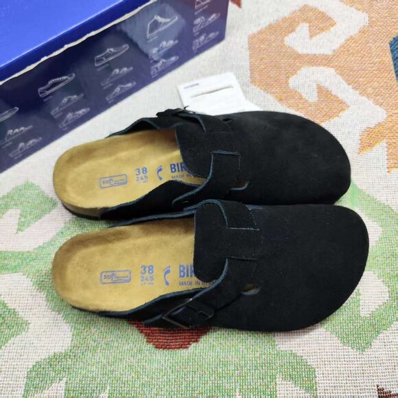 SEALED ๐งฉBirkenstock Boston NARROW โข Black SUEDE โข Women's - Picture 3 of 6